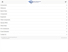 Tablet Screenshot of adhesivedispensing.net